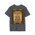 ODIN'S RULES™ No. 3 | Keep Your Word | Viking Scroll Graphic T-Shirt | Black Rune Works