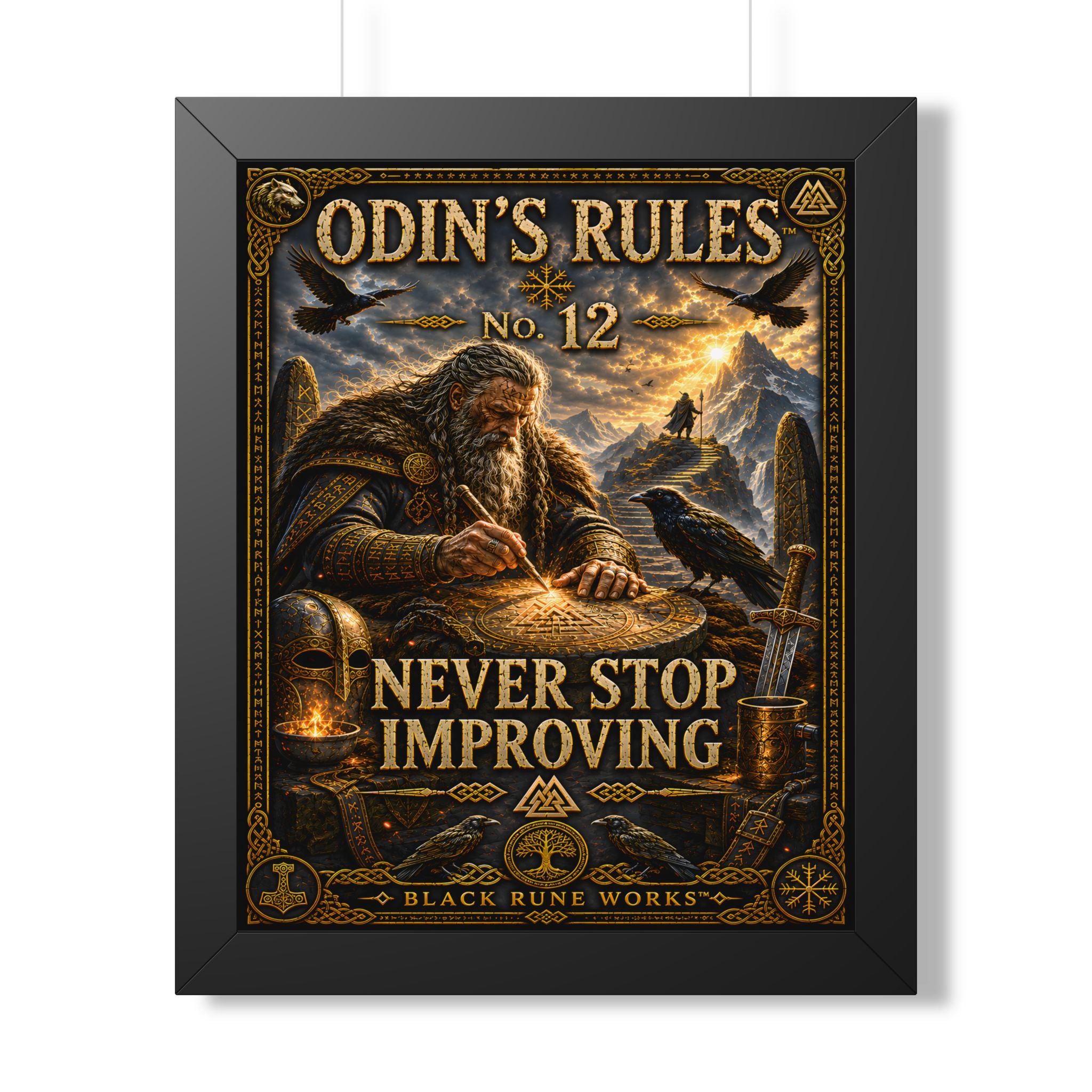 ODIN'S RULES™ No. 12 NEVER STOP IMPROVING