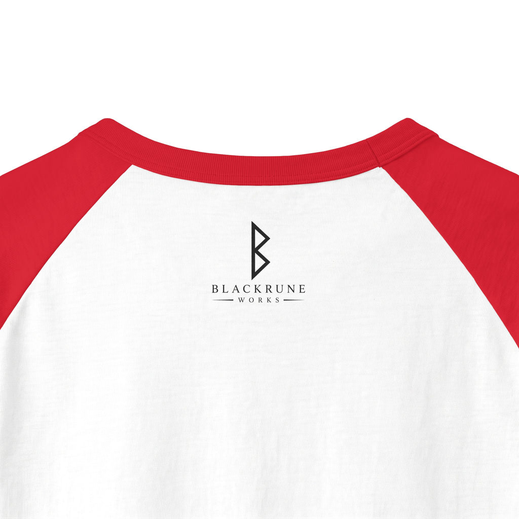 Aurora Eternal Love Rune Raglan Shirt | Norse Viking 3/4 Sleeve | Black Rune Works