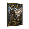 ODIN'S RULES™ No. 21 – Fortune Favors the Prepared | Viking Wall Decor