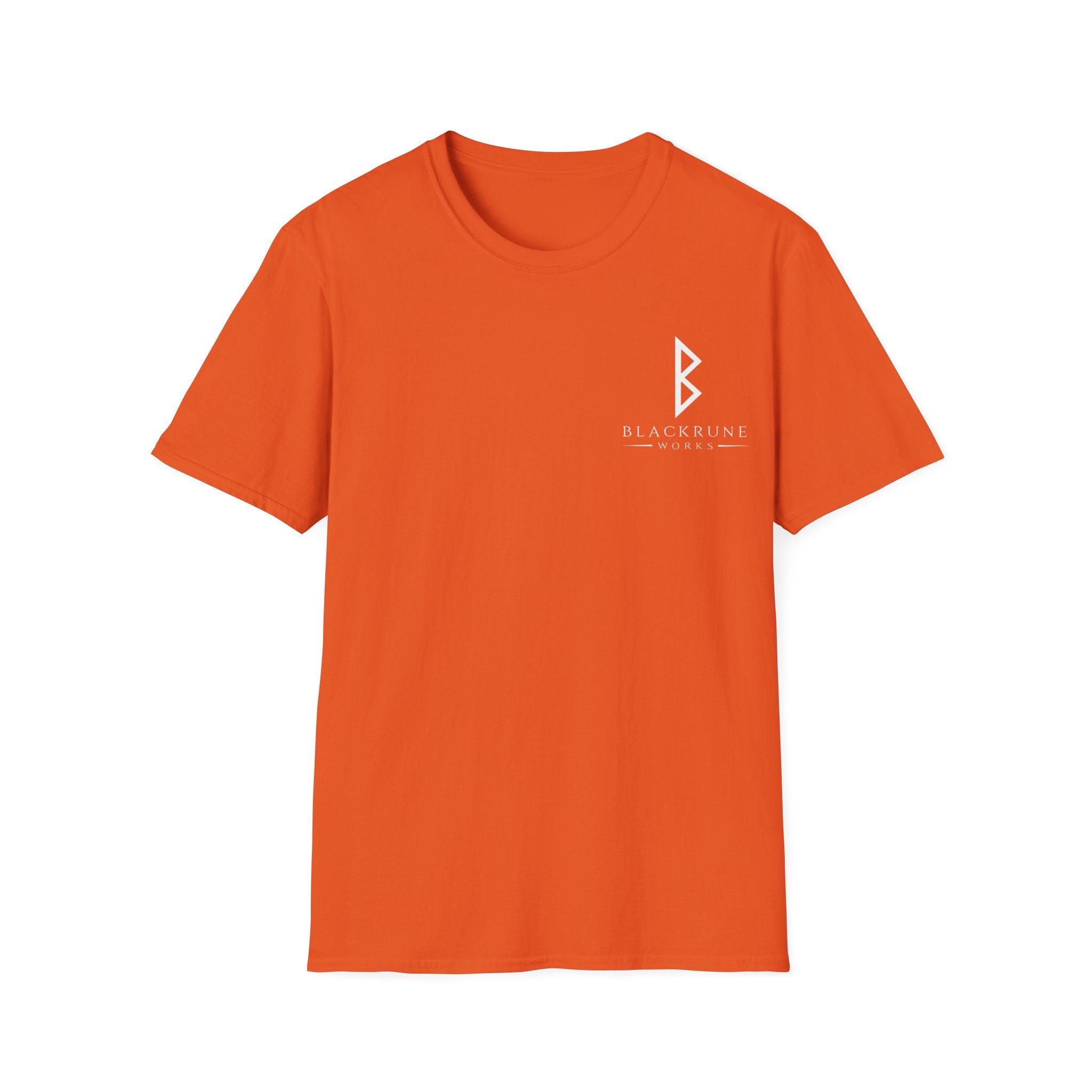 Black Rune Works Logo TShirt Front Small Logo