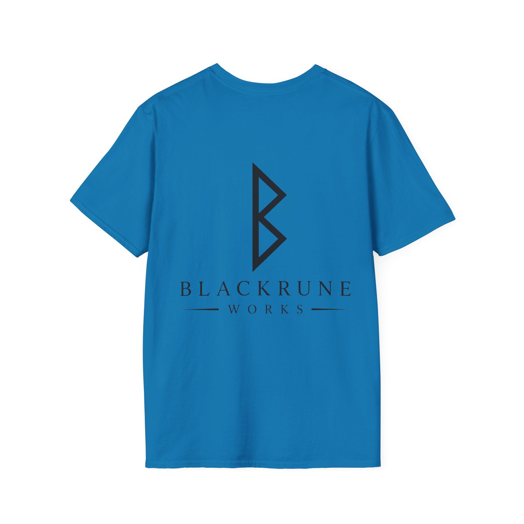 Black Rune Works Logo T Shirt Large Back Logo