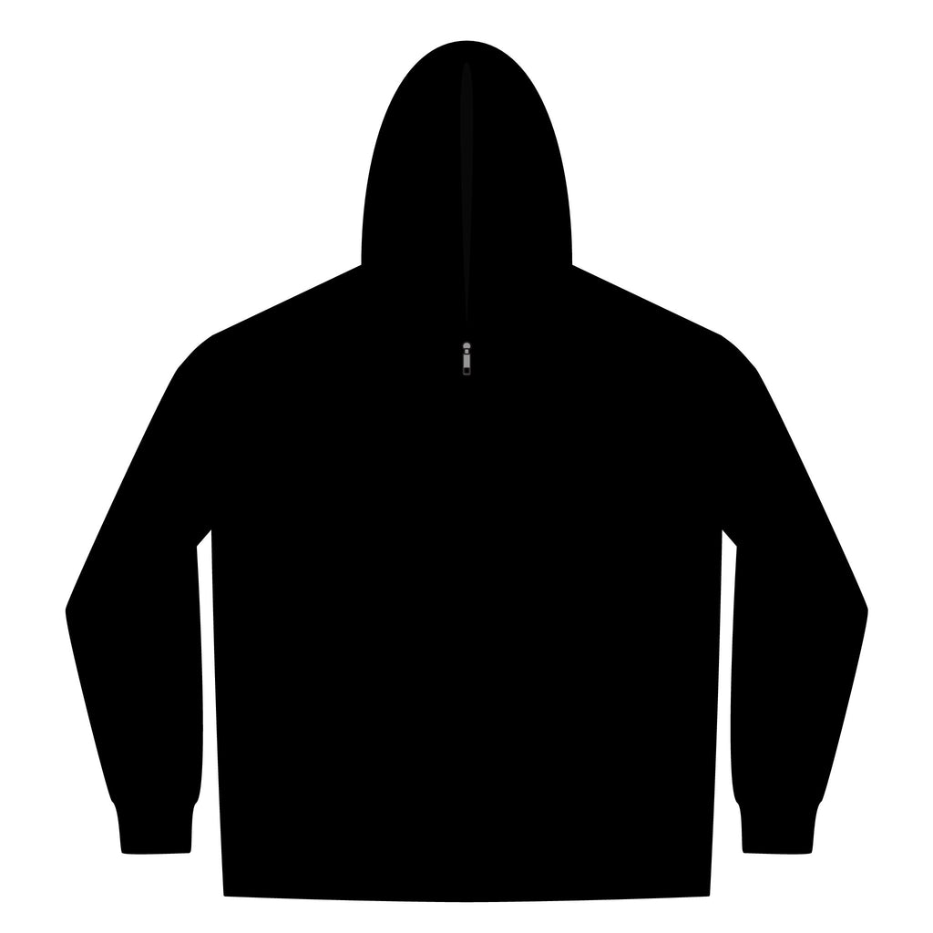 Black Rune Works – Silver Rune Sherpa-Lined Full-Zip Hoodie