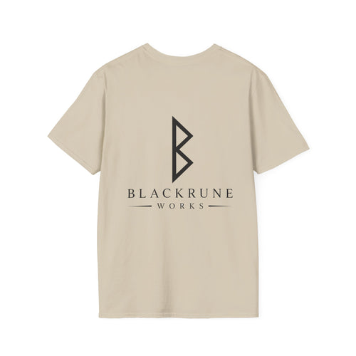 Black Rune Works Logo T Shirt Black Logo