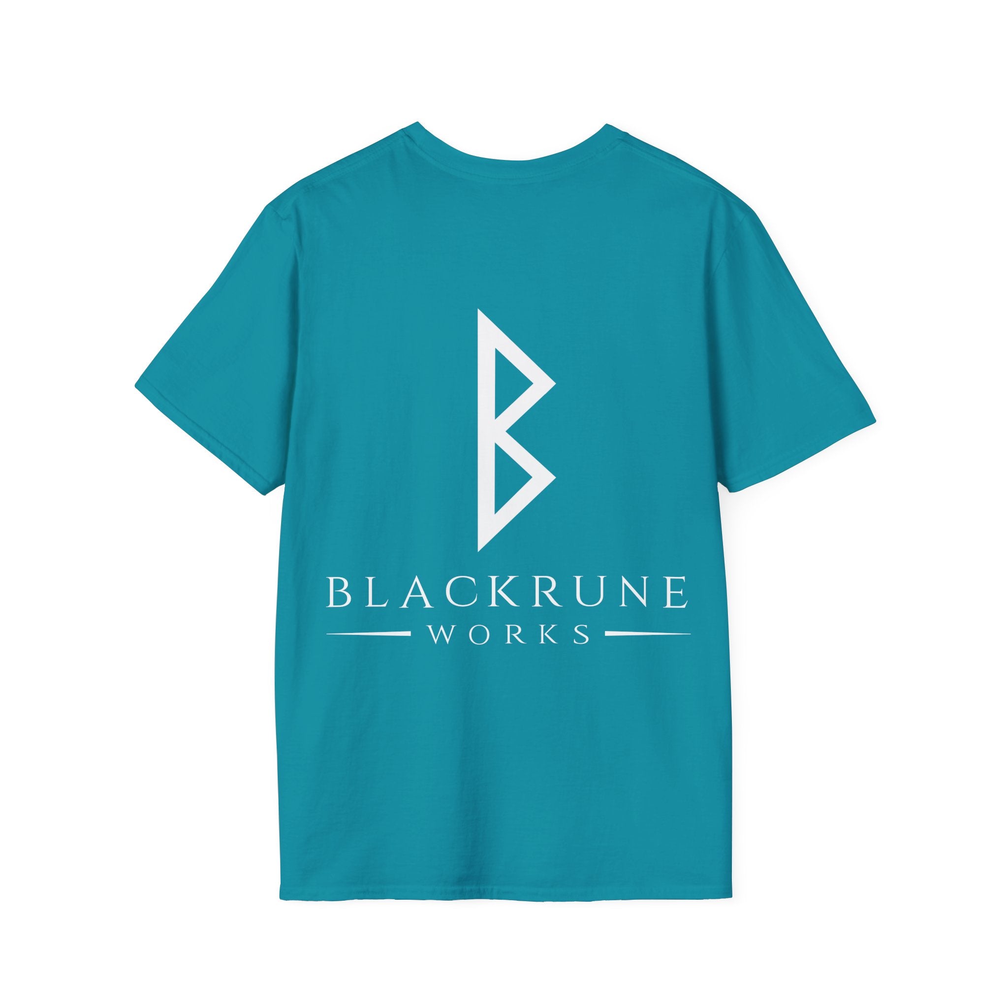 Black Rune Works Logo TShirt Back Large Logo